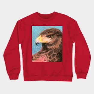 Red Hawk Artwork Crewneck Sweatshirt